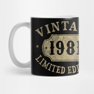 39 years old 39th Birthday Anniversary Gift Limited 1981 Mug